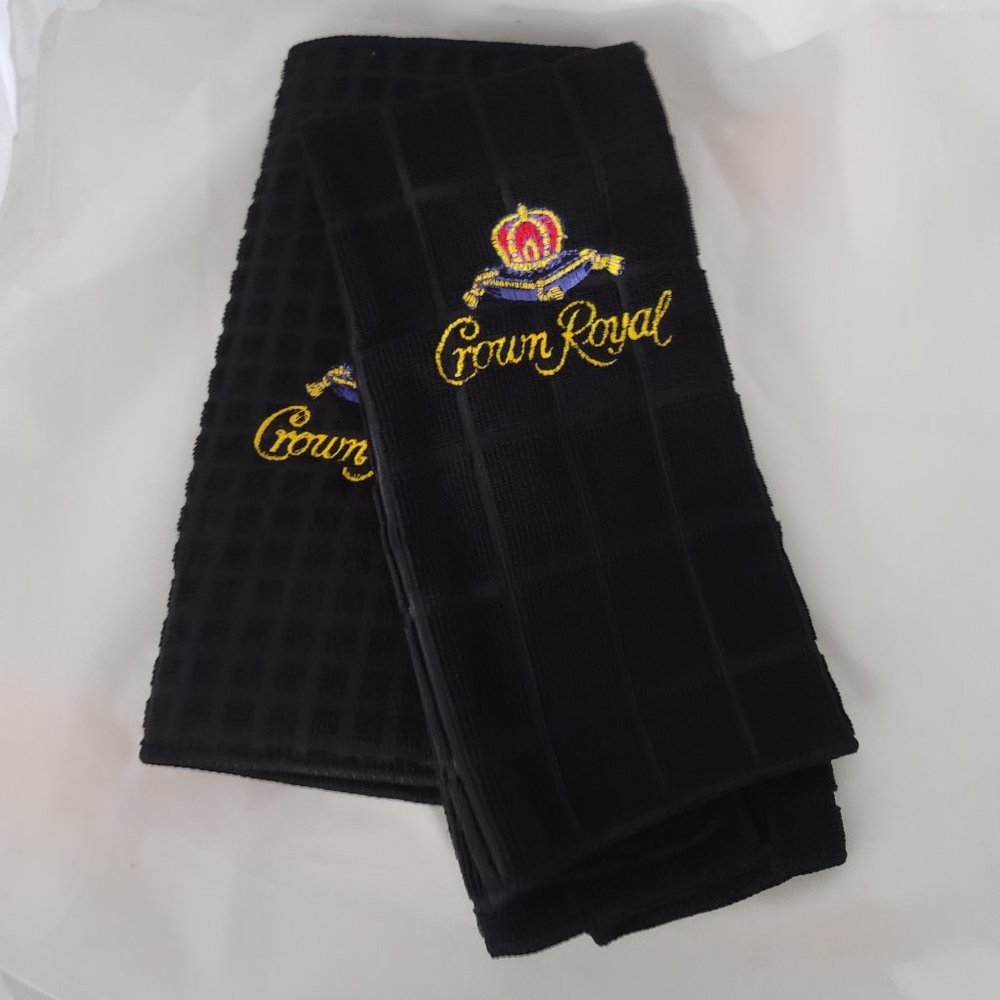 Crown Royal Embroidered Towel & Mat Set